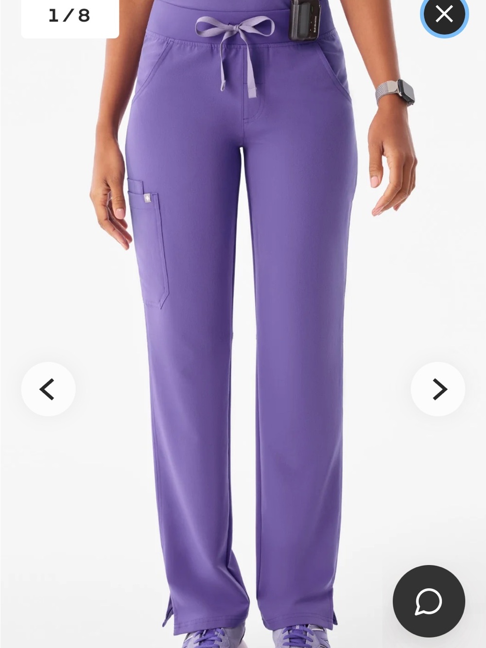 FIGS Kade Straight-Leg Scrub Pant.  In Chalk Pink nwt